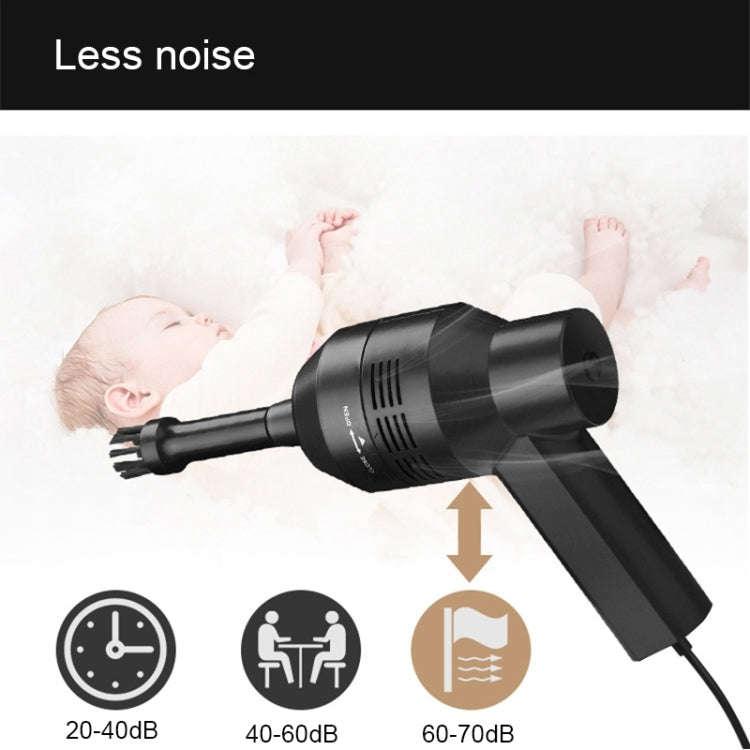 HK-6019A 3.5W Portable USB Powerful Suction Cleaner Computer Keyboard Brush Nozzle Dust Collector...