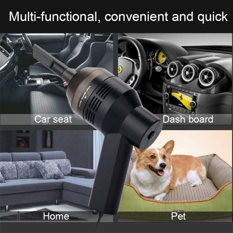 HK-6019A 3.5W Portable USB Powerful Suction Cleaner Computer Keyboard Brush Nozzle Dust Collector...