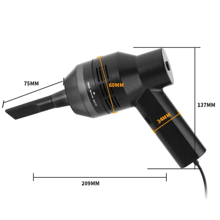 HK-6019A 3.5W Portable USB Powerful Suction Cleaner Computer Keyboard Brush Nozzle Dust Collector...