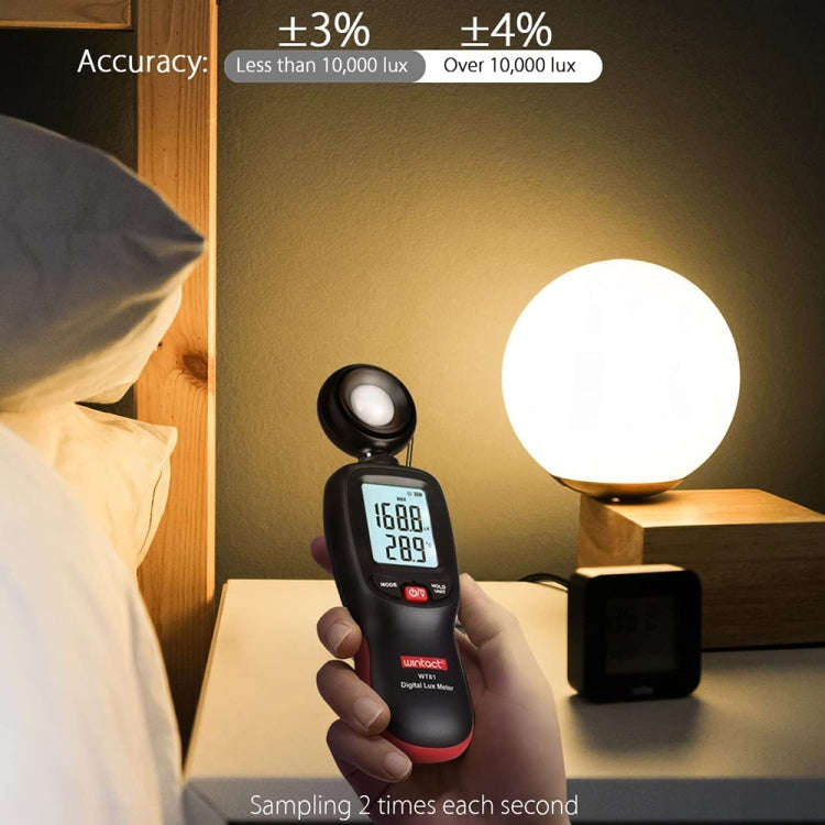 Wintact WT81 Digital Light Lux Meter for Factory / School / House Various Occasion, Range: 0-200,...