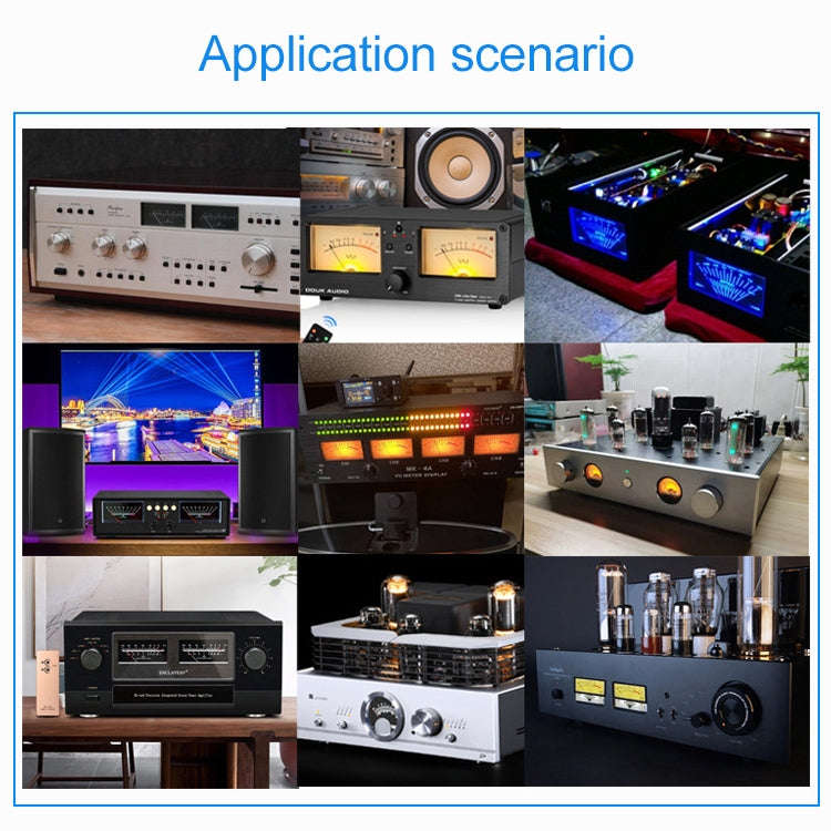 TR-35 VU Meter Power AMP Amplifier DB Table Audio Level Head Meter Sound Pressure Meter