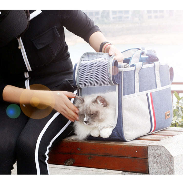 DODOPET Outdoor Portable Oxford Cloth Cat Dog Pet Carrier Bag Handbag Shoulder Bag, Size: 43 x 19...