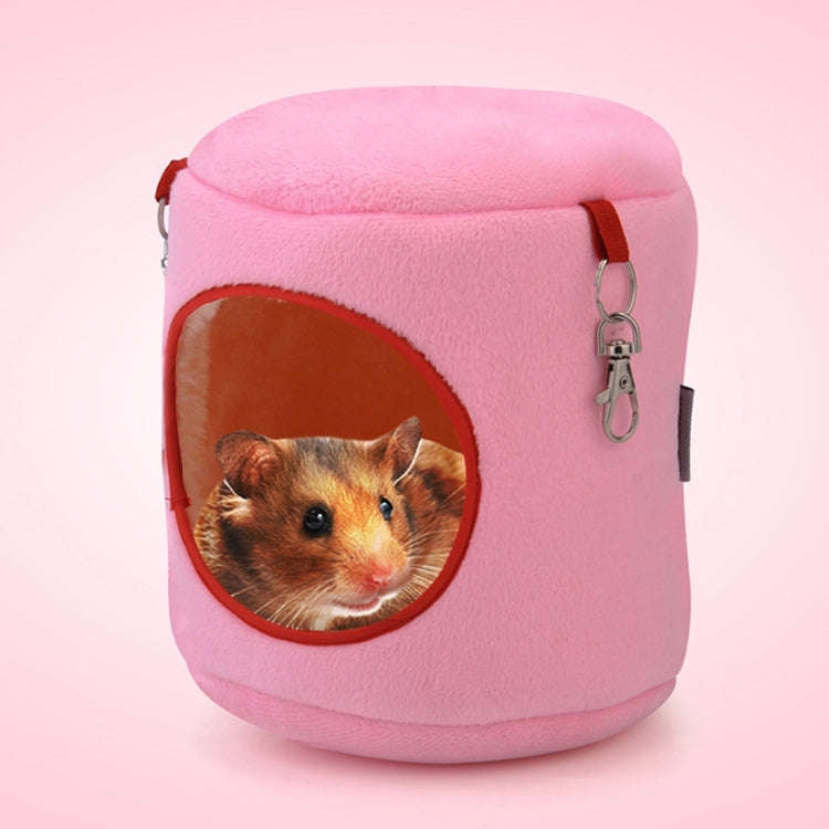 Flannel Cylinder Pet House Warm Hamster Hammock Hanging Bed Small Pets Nest, M, Size:10*12*12cm(P...