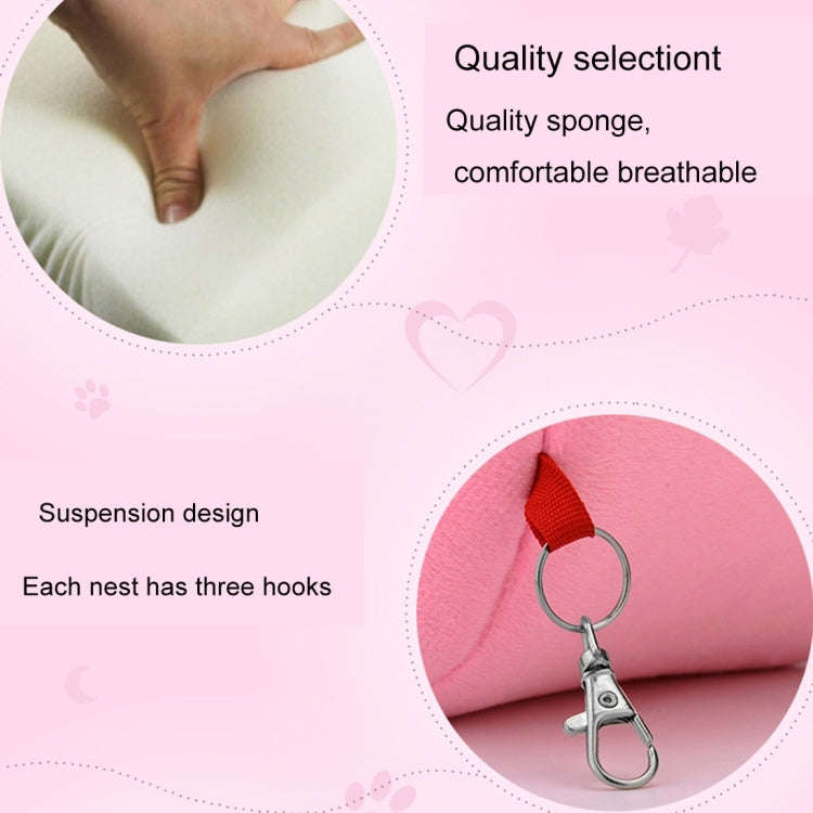 Flannel Cylinder Pet House Warm Hamster Hammock Hanging Bed Small Pets Nest, M, Size:10*12*12cm(P...