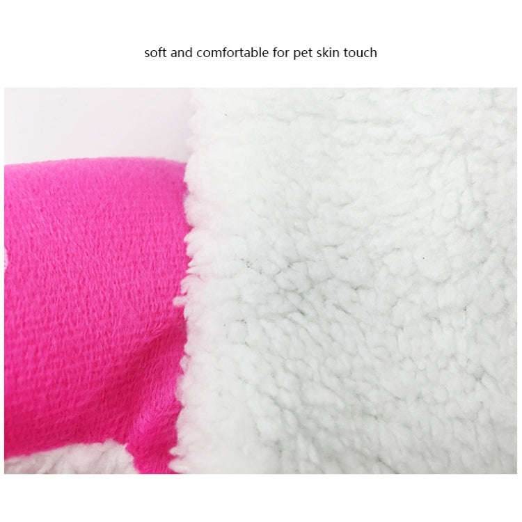 Strawberry Shaped Foldable Short Plush Pet House Nest, Size: S(Pink)