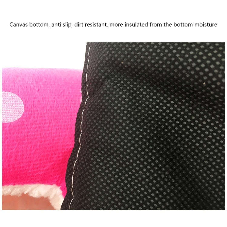 Strawberry Shaped Foldable Short Plush Pet House Nest, Size: S(Pink)