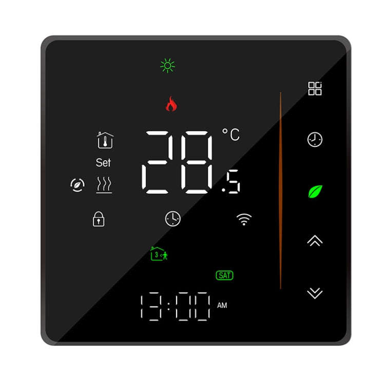 BHT-006GBLW 95-240V AC 16A Smart Home Heating Thermostat for EU Box, Control Electric Heating wit...