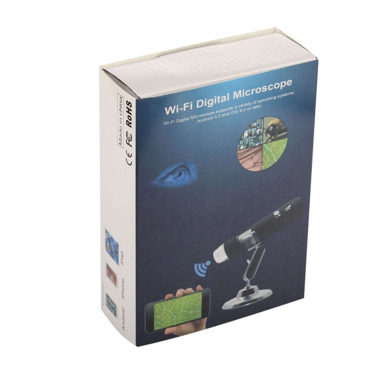 50X~1000X Magnifier HD Image Sensor 1920x1080P USB WiFi Digital Microscope with 8 LED & Professio...