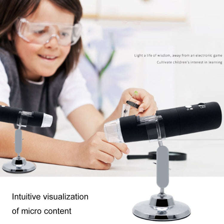 50X~1000X Magnifier HD Image Sensor 1920x1080P USB WiFi Digital Microscope with 8 LED & Professio...