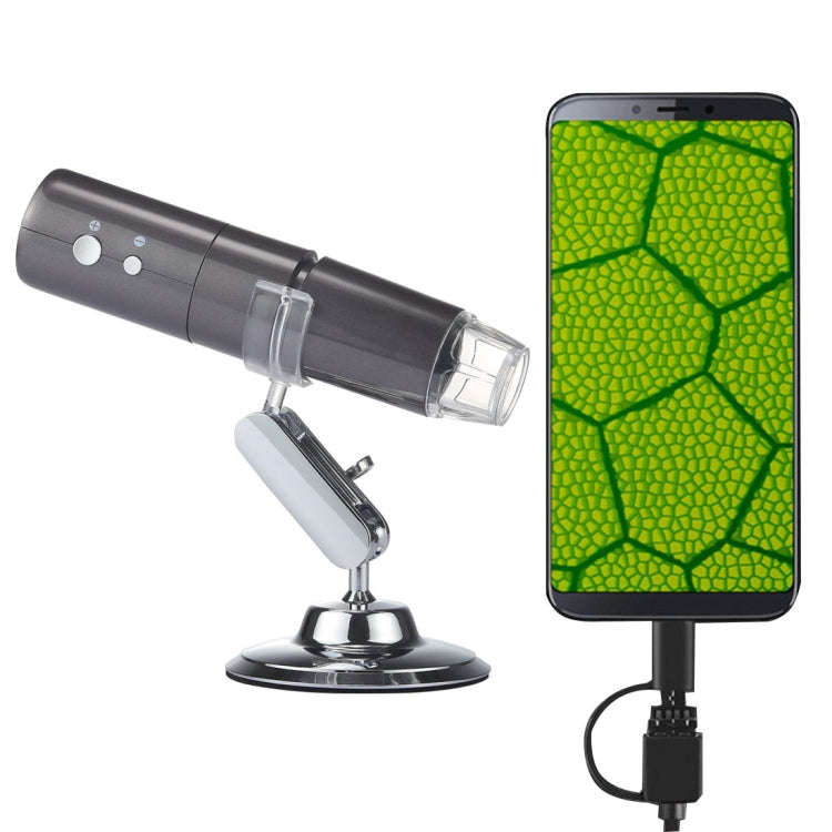 50X~1000X Magnifier HD Image Sensor 1920x1080P USB WiFi Digital Microscope with 8 LED & Professio...
