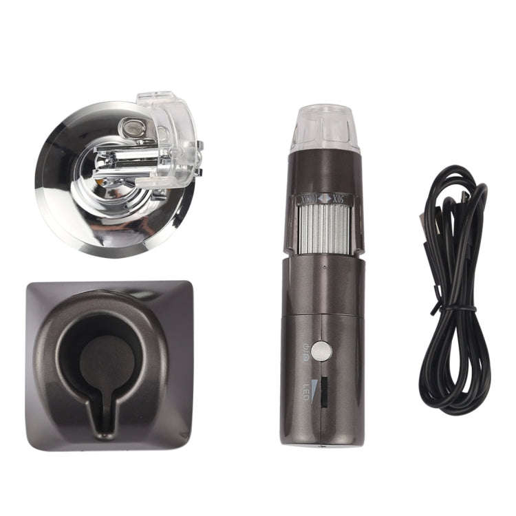 50X~1000X Magnifier HD Image Sensor 1920x1080P USB WiFi Digital Microscope with 8 LED & Professio...