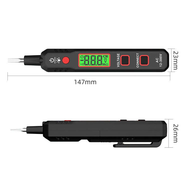 HABOTEST HT89 Contact Type High-sensitivity LCD Digital Display Sound and Light Alarm Test Pen