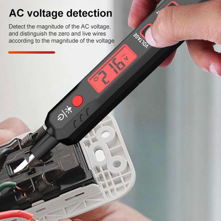 HABOTEST HT89 Contact Type High-sensitivity LCD Digital Display Sound and Light Alarm Test Pen