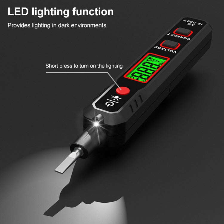 HABOTEST HT89 Contact Type High-sensitivity LCD Digital Display Sound and Light Alarm Test Pen