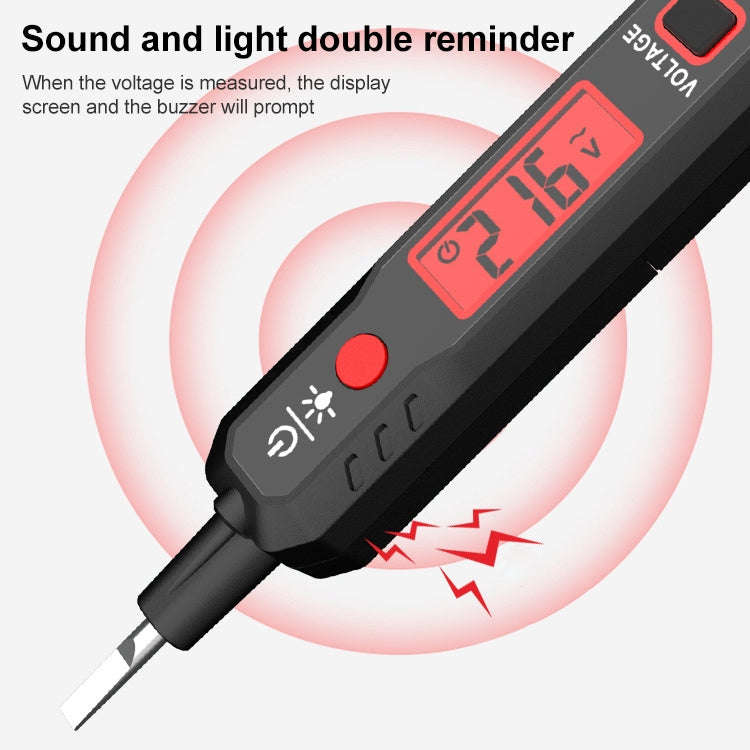HABOTEST HT89 Contact Type High-sensitivity LCD Digital Display Sound and Light Alarm Test Pen