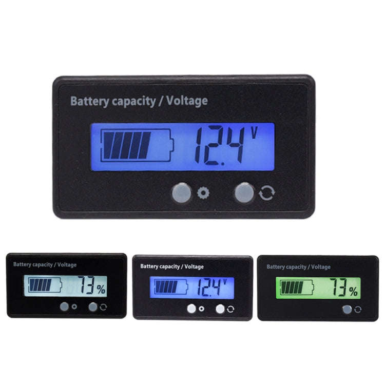 H6133 12V-84V Lead-acid Battery Voltage Tester Percentage Voltmeter Gauge Lithium Battery Status ...
