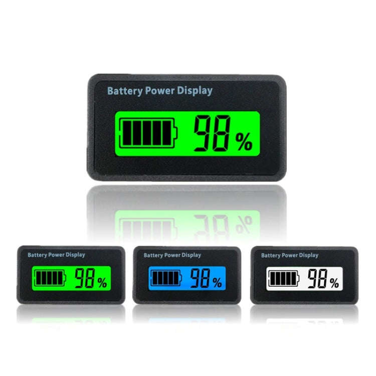 H5 12V-48V Lead-acid Battery Voltage Tester Percentage Voltmeter Gauge Lithium Battery Status Mon...