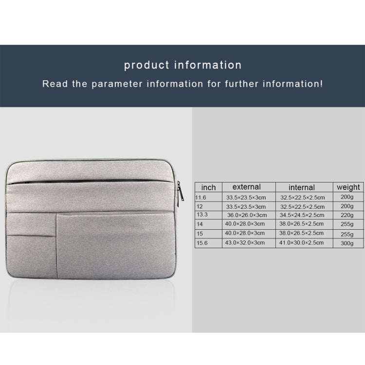 Universal Multiple Pockets Wearable Oxford Cloth Soft Portable Leisurely Laptop Tablet Bag, For 1...