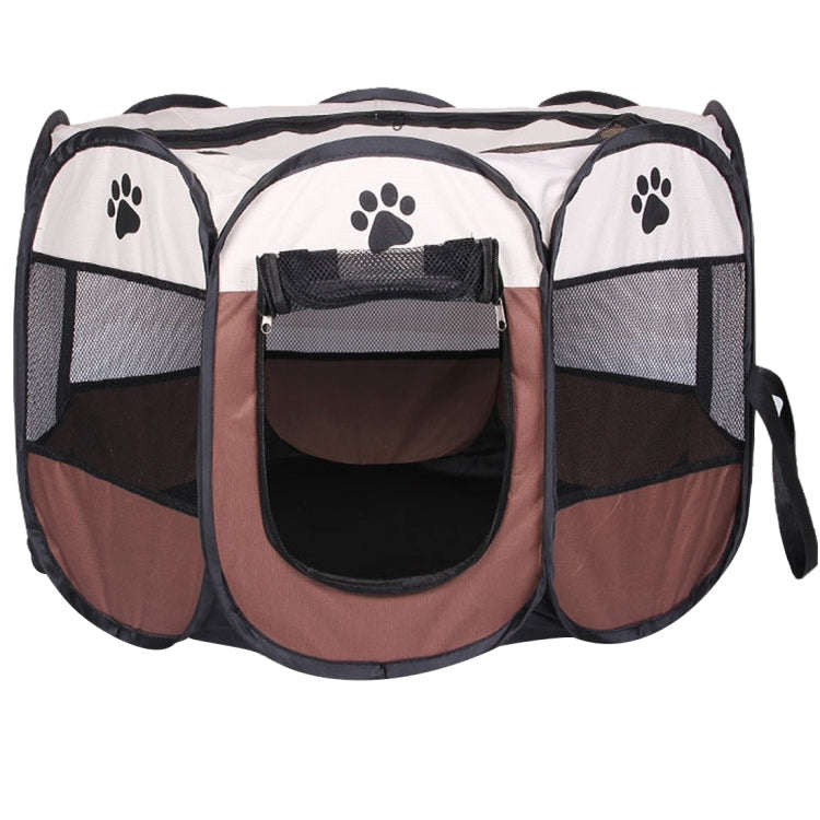 Fashion Oxford Cloth Waterproof Dog Tent Foldable Octagonal Outdoor Pet Fence, M, Size: 91 x 91 x...