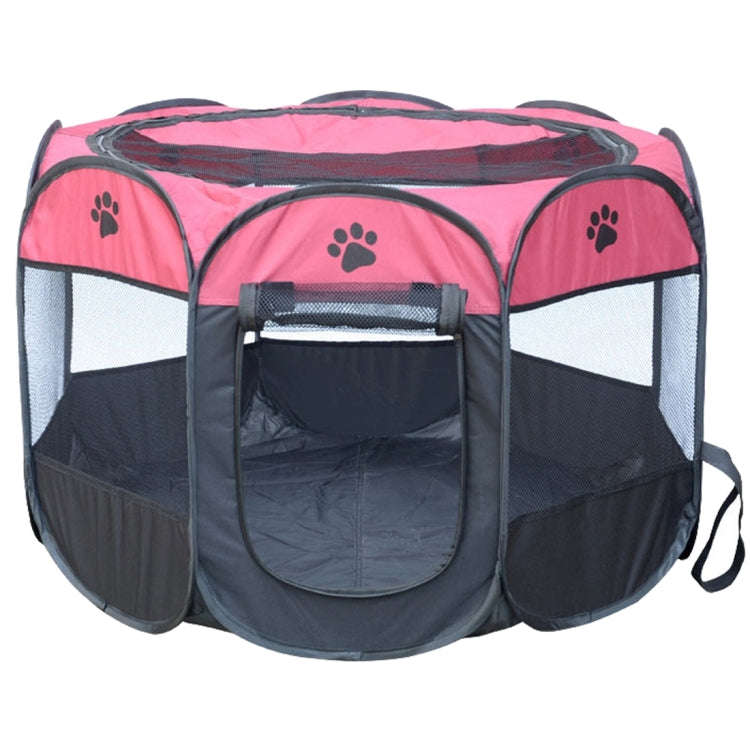 Fashion Oxford Cloth Waterproof Dog Tent Foldable Octagonal Outdoor Pet Fence, M, Size: 91 x 91 x...