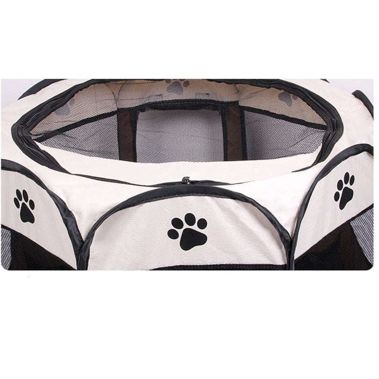 Fashion Oxford Cloth Waterproof Dog Tent Foldable Octagonal Outdoor Pet Fence, M, Size: 91 x 91 x...