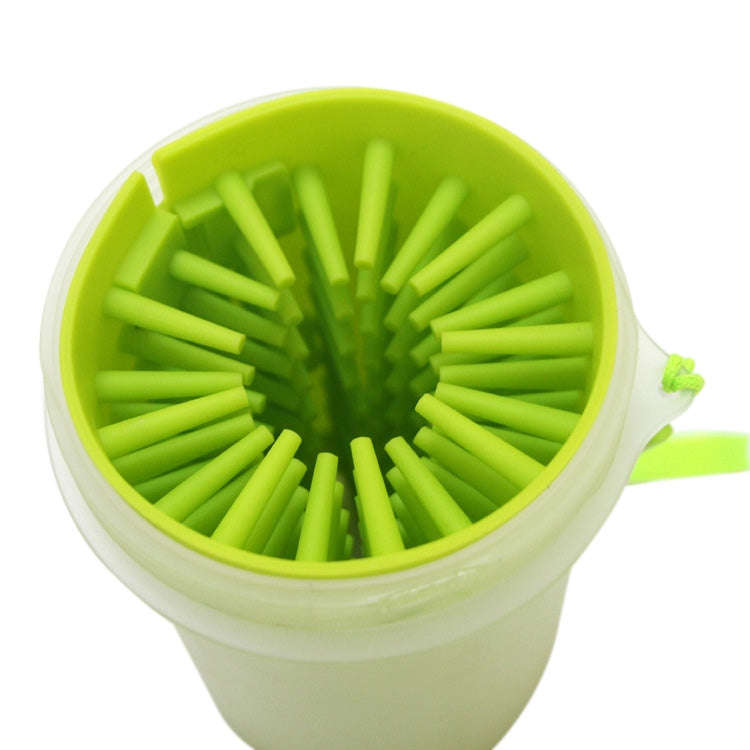 Pet Antiseptic Products Silicone Wash Feet Cleaning Cup Size: L(Green)