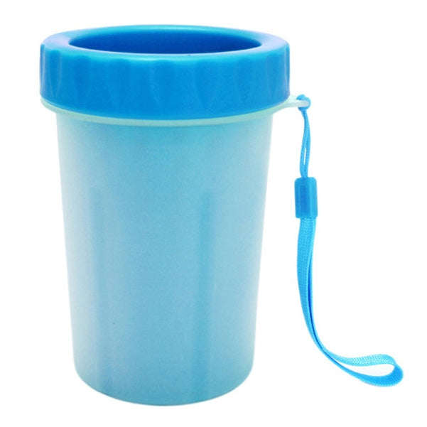 Pet Antiseptic Products Silicone Wash Feet Cleaning Cup Size: L(Blue)