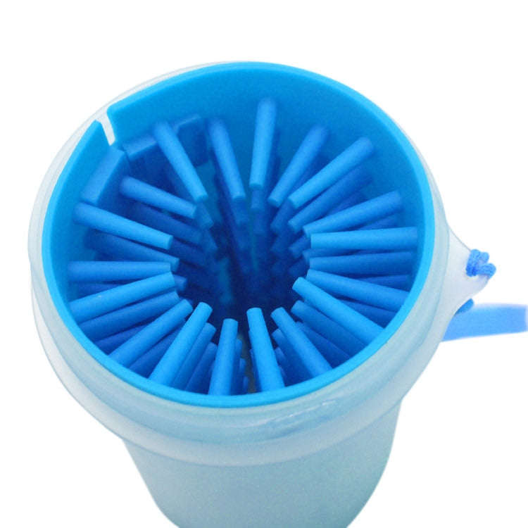 Pet Antiseptic Products Silicone Wash Feet Cleaning Cup Size: L(Blue)