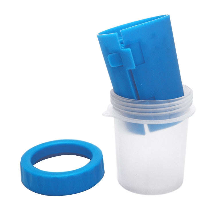 Pet Antiseptic Products Silicone Wash Feet Cleaning Cup Size: L(Blue)