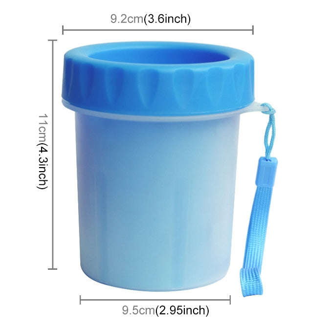 Pet Antiseptic Products Silicone Wash Feet Cleaning Cup Size: S(Blue)