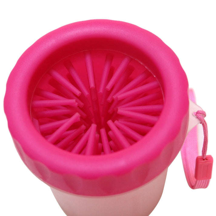 Pet Antiseptic Products Silicone Wash Feet Cleaning Cup Size: S(Red)