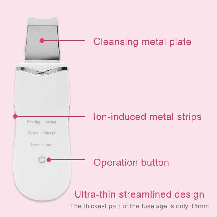 2W Ultrasonic Vibration Face Cleansing Machine Dead Skin Cleaner Scrubber Shovel Tool Face Beauty...
