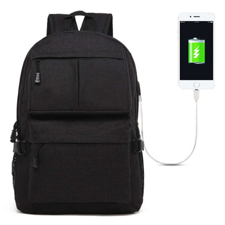 Universal Multi-Function Oxford Cloth Laptop Shoulders Bag Backpack with External USB Charging Po...