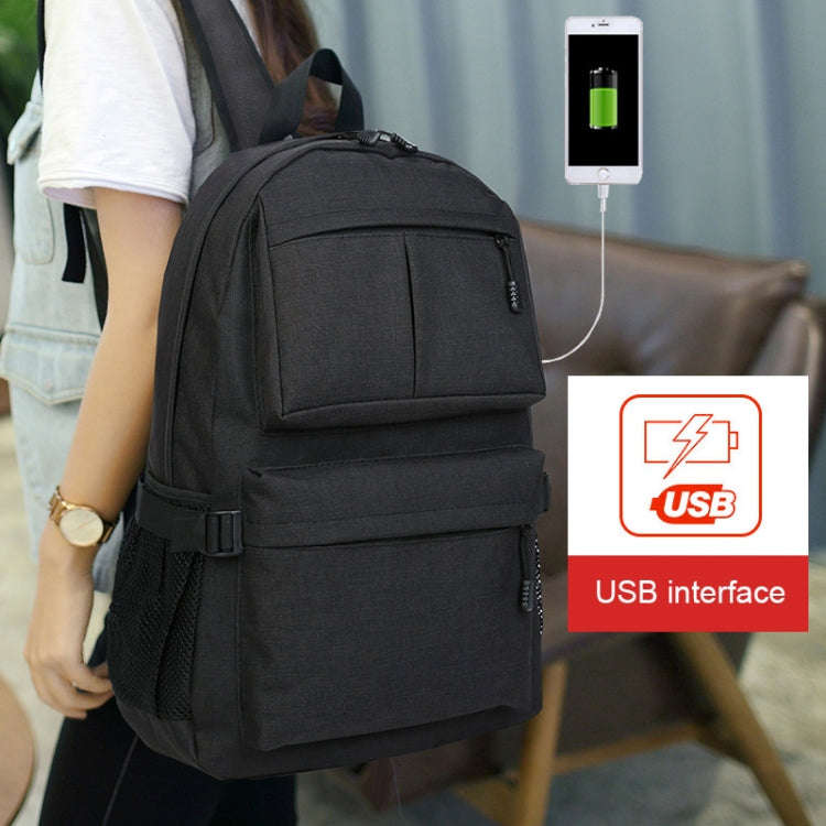Universal Multi-Function Oxford Cloth Laptop Shoulders Bag Backpack with External USB Charging Po...