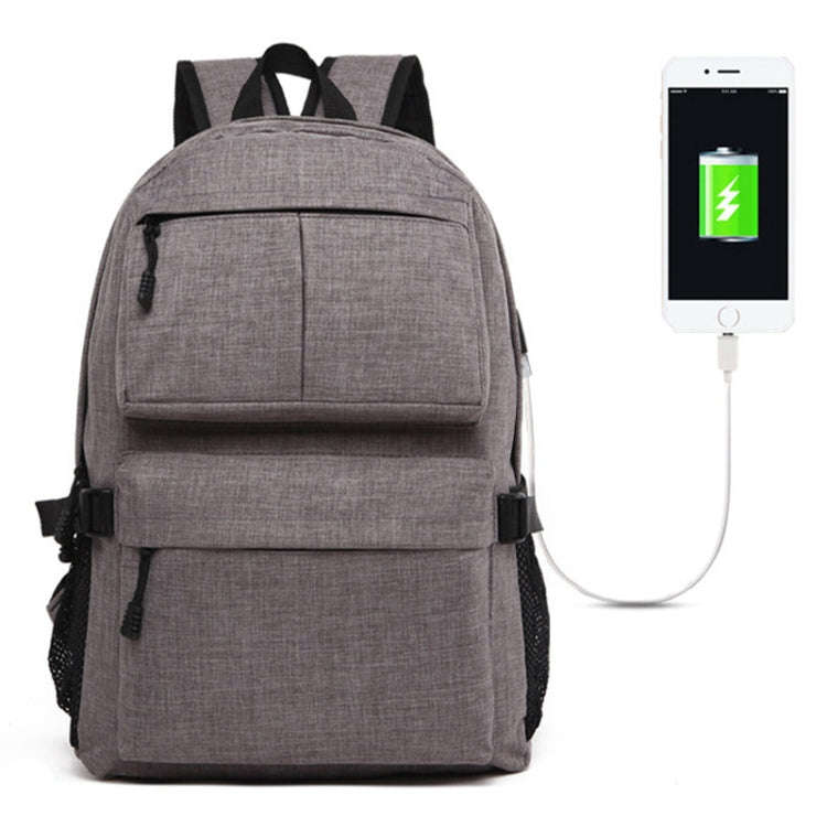 Universal Multi-Function Oxford Cloth Laptop Shoulders Bag Backpack with External USB Charging Po...