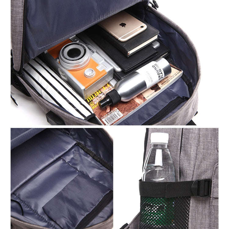 Universal Multi-Function Oxford Cloth Laptop Shoulders Bag Backpack with External USB Charging Po...