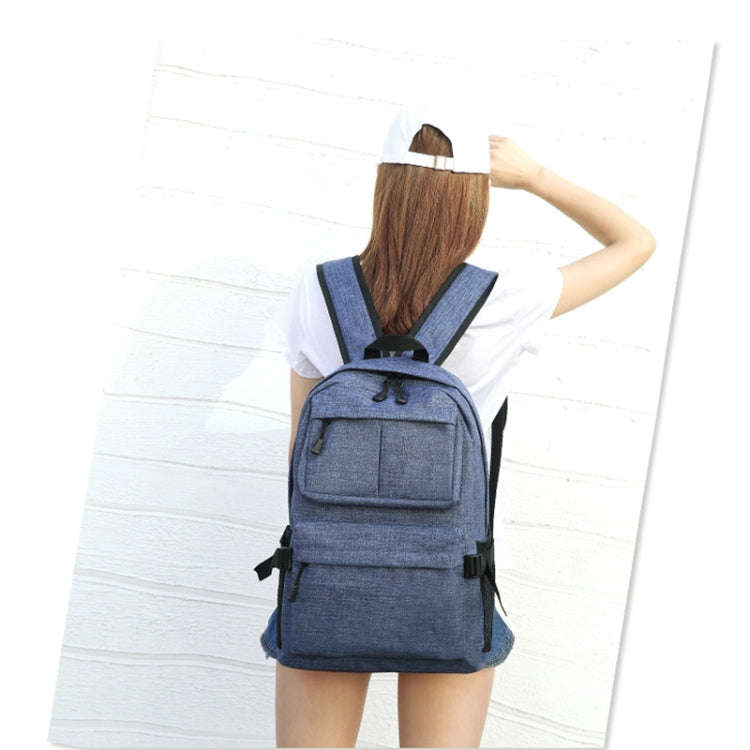 Universal Multi-Function Oxford Cloth Laptop Shoulders Bag Backpack with External USB Charging Po...