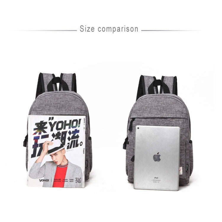 Universal Multi-Function Canvas Cloth Laptop Computer Shoulders Backpack Students Bag for 13-15 i...