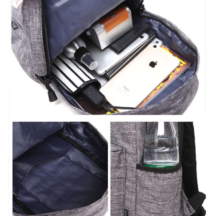 Universal Multi-Function Canvas Cloth Laptop Computer Shoulders Backpack Students Bag for 13-15 i...