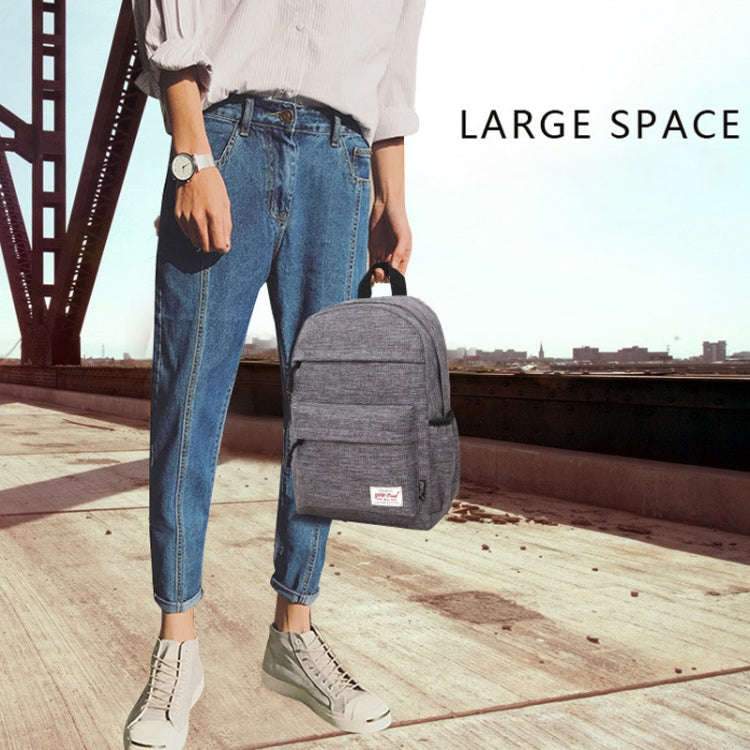 Universal Multi-Function Canvas Cloth Laptop Computer Shoulders Backpack Students Bag for 13-15 i...