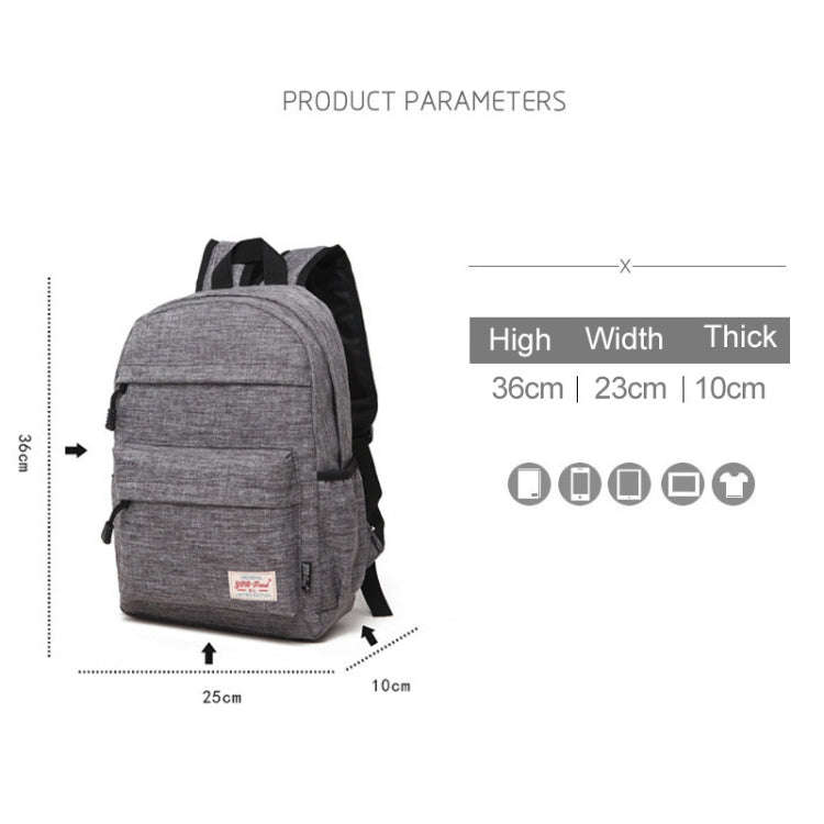 Universal Multi-Function Canvas Cloth Laptop Computer Shoulders Backpack Students Bag for 13-15 i...