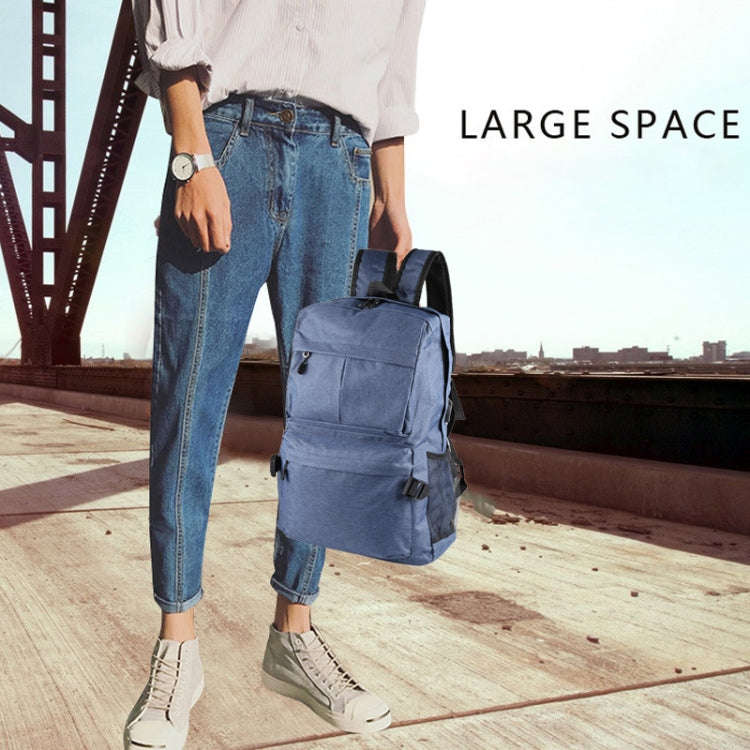 Universal Multi-Function Canvas Cloth Laptop Computer Shoulders Backpack Students Bag for 13-15 i...