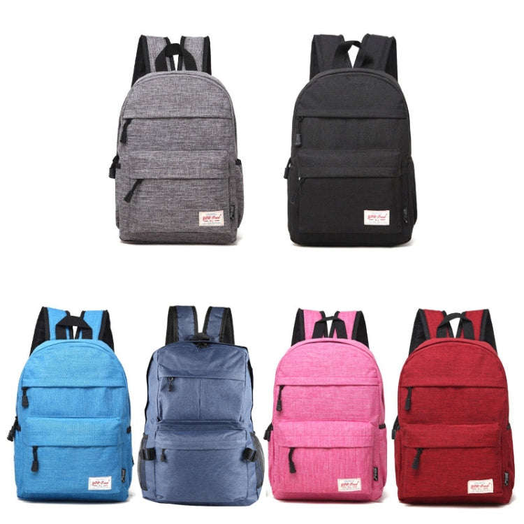 Universal Multi-Function Canvas Cloth Laptop Computer Shoulders Backpack Students Bag for 13-15 i...