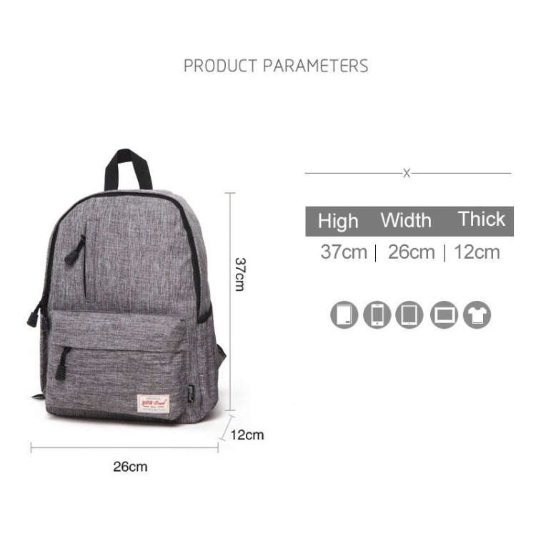 Universal Multi-Function Canvas Laptop Computer Shoulders Bag Leisurely Backpack Students Bag, Sm...