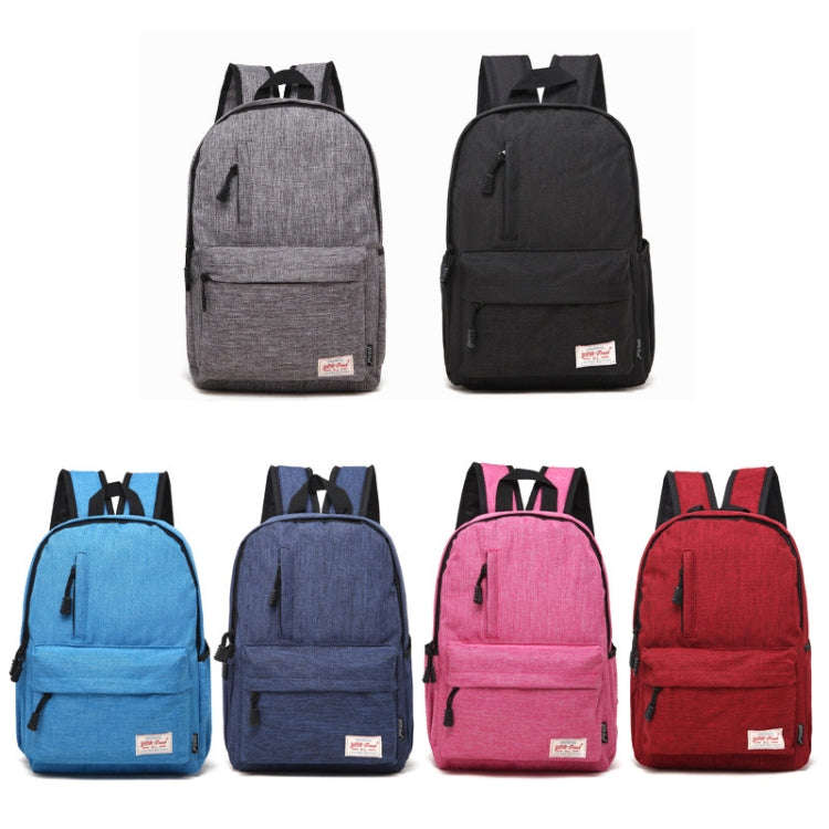 Universal Multi-Function Canvas Laptop Computer Shoulders Bag Leisurely Backpack Students Bag, Sm...