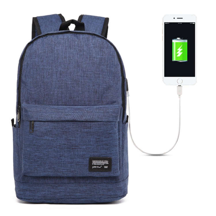 Universal Multi-Function Oxford Cloth Laptop Shoulders Bag Backpack with External USB Charging Po...