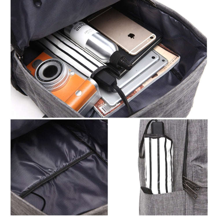Universal Multi-Function Oxford Cloth Laptop Shoulders Bag Backpack with External USB Charging Po...