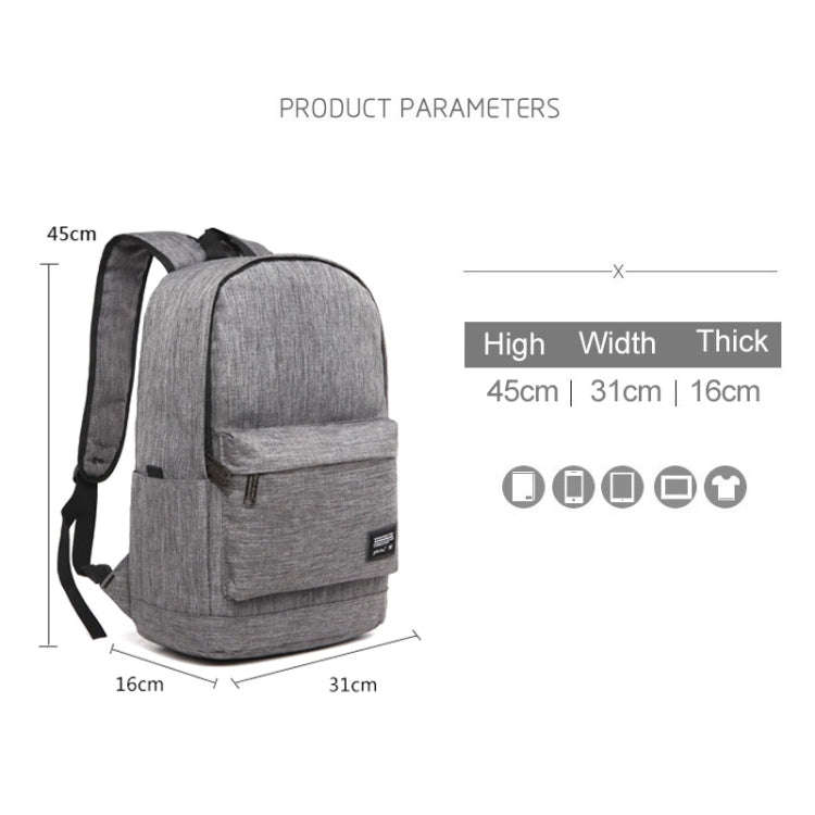 Universal Multi-Function Oxford Cloth Laptop Shoulders Bag Backpack with External USB Charging Po...