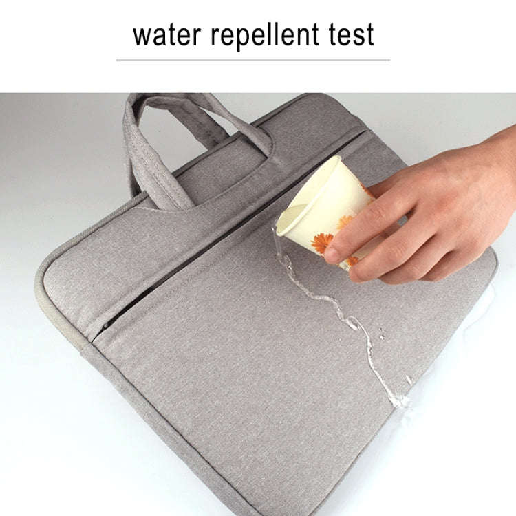 Breathable Wear-resistant Shoulder Handheld Zipper Laptop Bag, For 12 inch and Below Macbook, Sam...