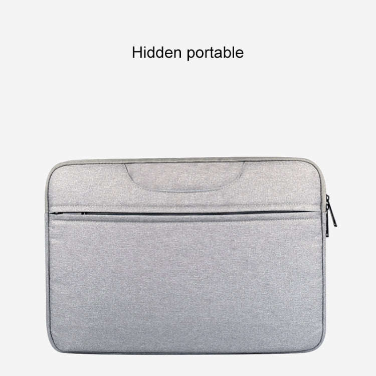 Breathable Wear-resistant Shoulder Handheld Zipper Laptop Bag, For 12 inch and Below Macbook, Sam...